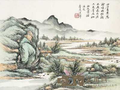 汪声远 山水 立轴 36×24cm
